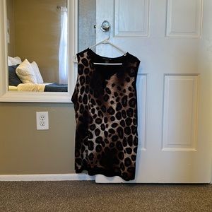 Suzie in the City Dress Leopard Tank Top